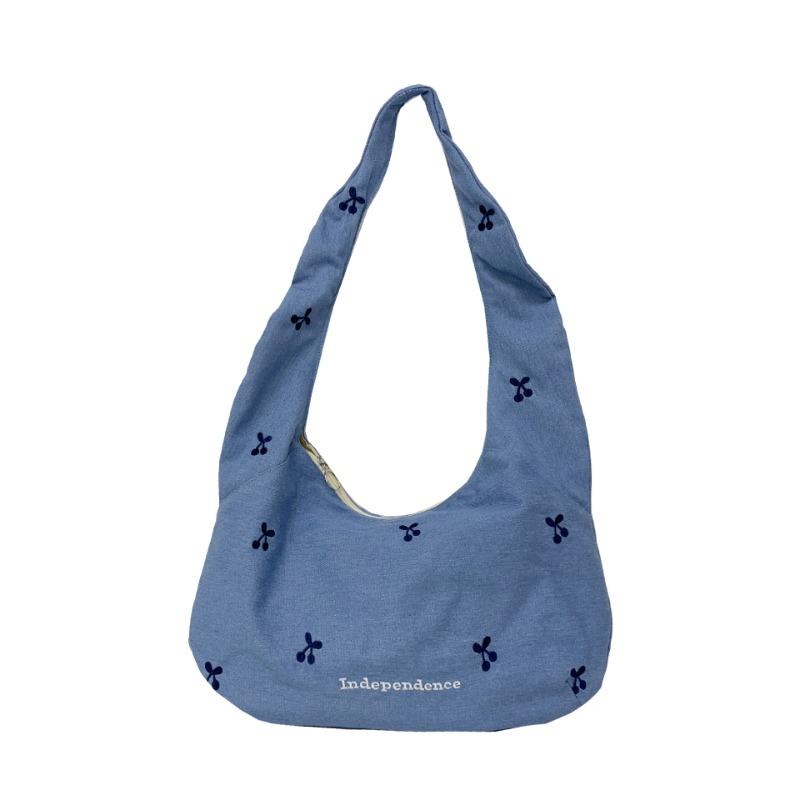 Large-capacity canvas bag women's new spring and summer casual versatile college style one-shoulder messenger tote bag