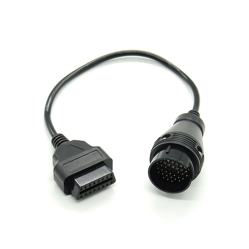 High quality For Benz MB 38 Pin to 16 Pin OBD OBD2 OBDII Diagnostic Adapter Connector Cable for Mercedes for Benz 38Pin to 16Pin