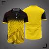 Polo da Uomo a Strisce Colorate Stampate in 3D per Uomo Abbigliamento 2026 Magliette a Maniche Corte Estive Sportive Top con Collo a Revers T-Shirt Oversize