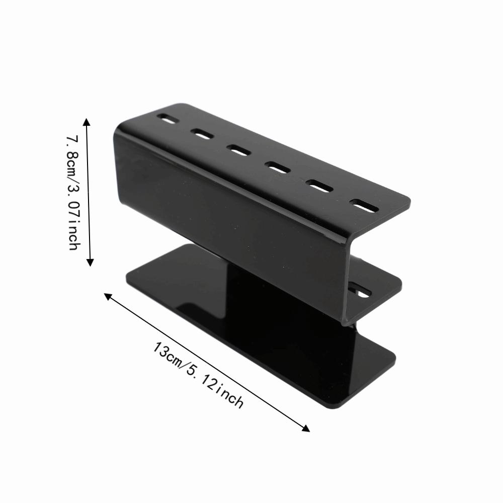 White Black Acrylic Tweezers Holder 13*7.8cm Tweezers Storage Holder Beauty Makeup Use