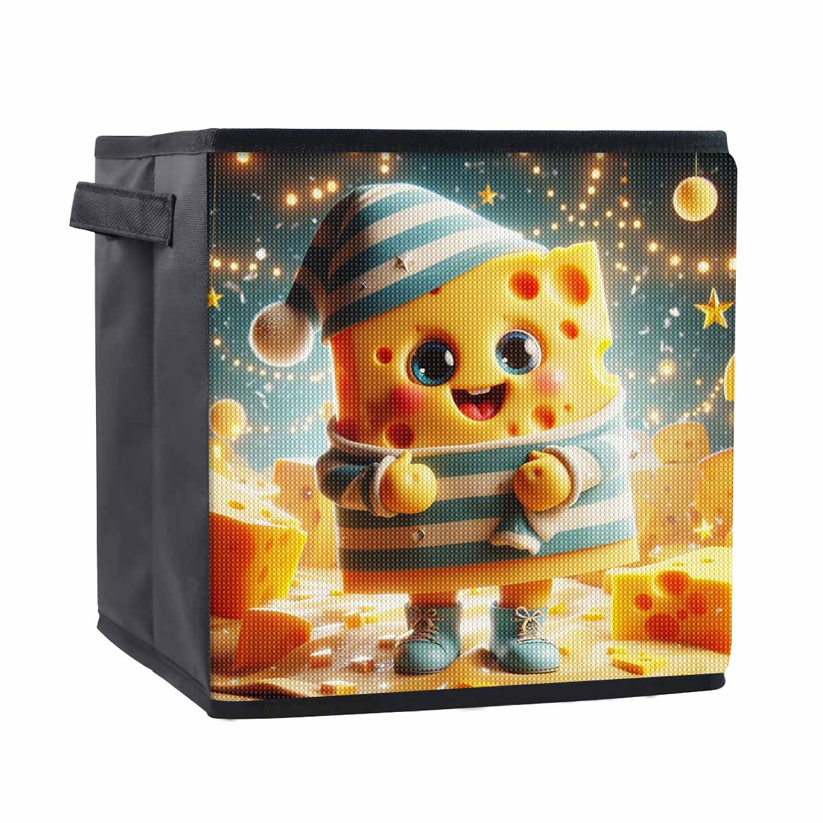 

Lovely Cheese 5D Diamond Painting Storage Basket Full Round Drill Mosaic Diamond Embroidery Cross Stitch Kits Home Decor Home Decor 25cmx25cm