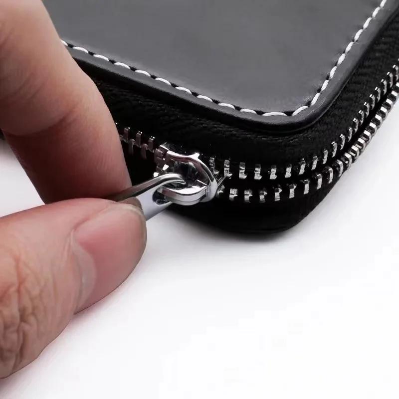 AABIE1 Leather Car Key Case Key Fob Cover Shell Bag Wallet For Mercedes benz AMG C E S GLE CLC Class W204 W203 W205 W124 W221 W213 W212
