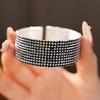 Exquisite Diamond-Inlaid Multi-Layer Elastic Bracelet: Elegant, Fashionable Hand Jewelry