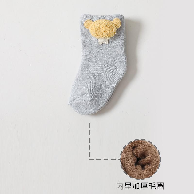 Warm Winter Baby Socks Cute Soft Autumn Newborn Baby Girls Socks Bunny Infant Baby Boy Shoe Socks for Toddler Infants