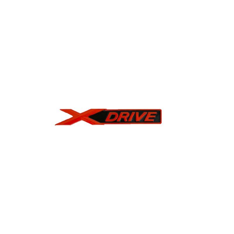 3D ABS Auto Kotflügel Seitenemblem Heckkofferraumabzeichen XDrive edrive sdrive schwarz rot Logo Aufkleber für X1 X2 X3 X4 X5 X6 X7 Autozubehör