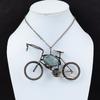 Aquamarine Pendant Copper Wire Wrapped Pendant Cycle Gemstone Pendant Aquamarine Copper Jewelry Handmade Pendant Birthstone Jewelry For Gift