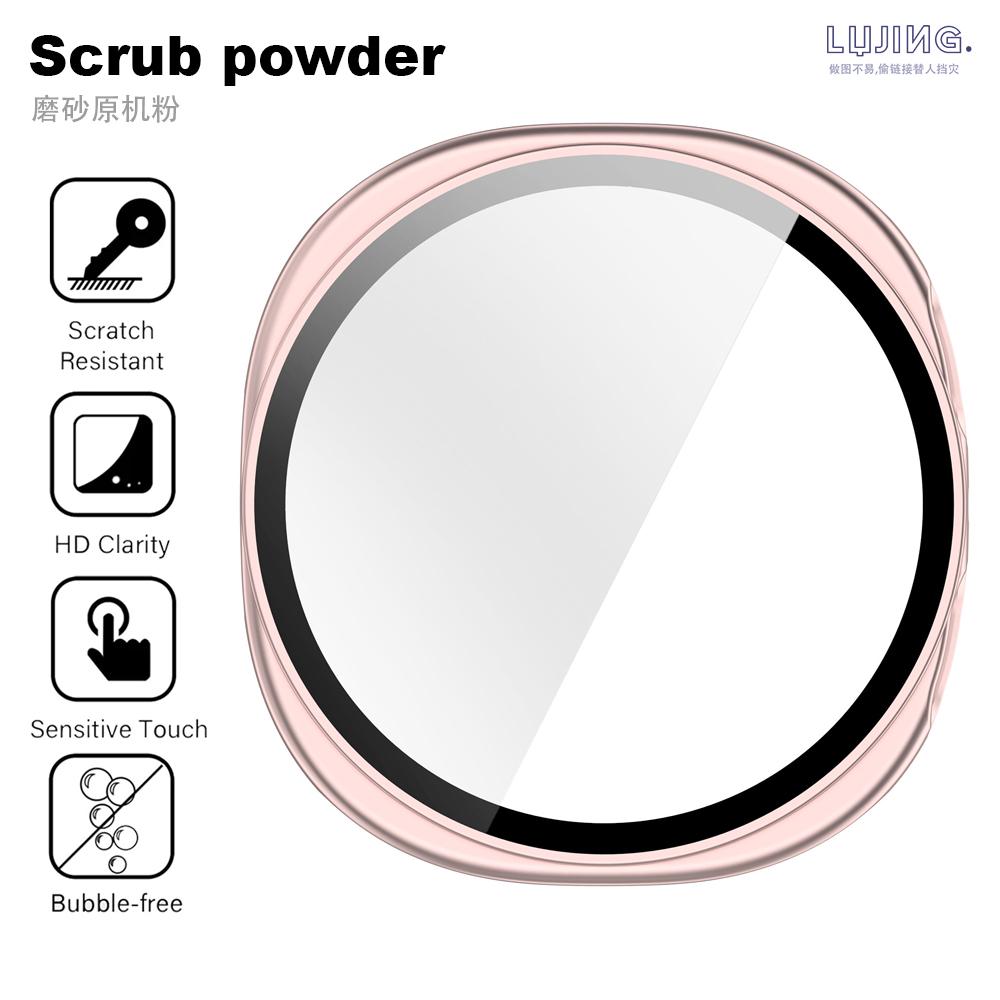 Vidrio+Funda para Samsung Galaxy Watch 8 Classic 46mm 40mm 44mm Protector de Pantalla de Vidrio Templado y Parachoques Protector de PC Duro Accesorios