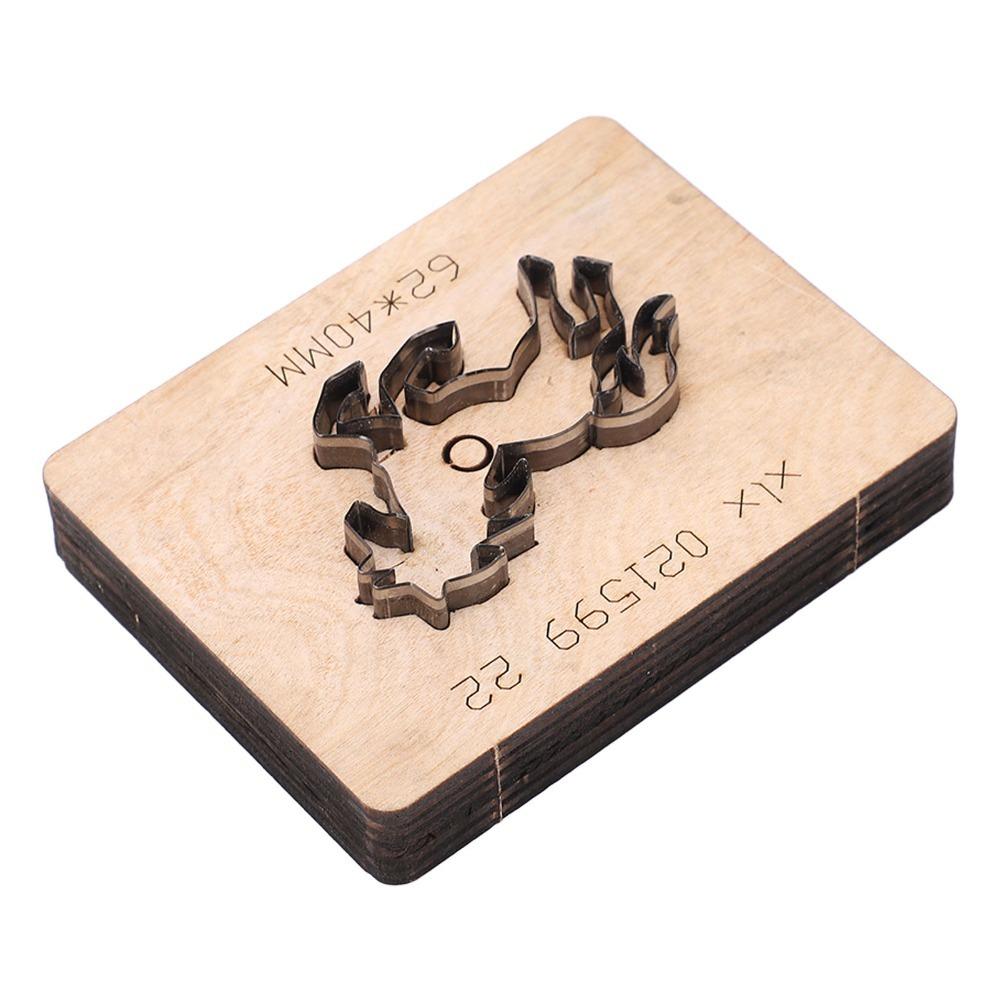 Tvar hlavy býka Kožená střižná forma Tvar koně Řemeslný nástroj DIY děrovač Řemeslné projekty