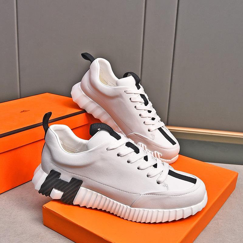 Europäischer & Amerikanischer Stil Herren Freizeit Dicke Sohle Weiße Sportschuhe