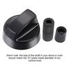 4 Stück Gasherdknöpfe Ersatzteil Ersetzen Sie den Ofenknopf Langlebiges Langes Haltbares Kunststoff-Ersatzset Für Kochgeschirr Zubehör