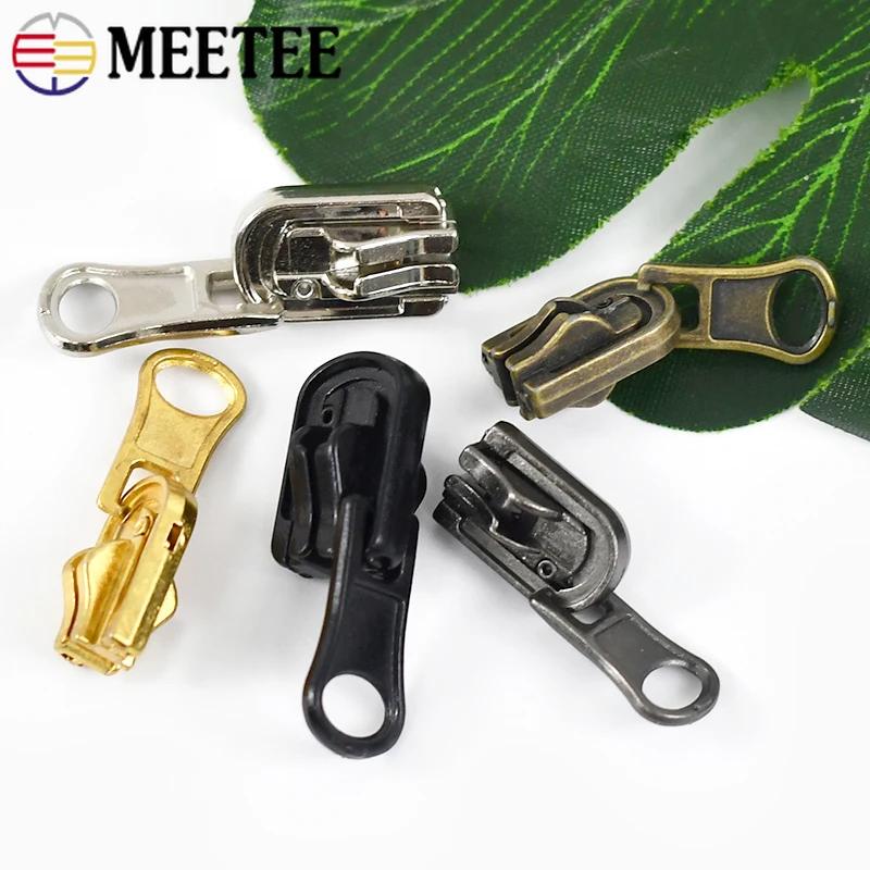 5/10/20Pcs Zipper Puller 3# 5# 8# Double Sided Rotary Zip Sliders Head Jacket Garment Decor Zippers Slider Sewing Accessories