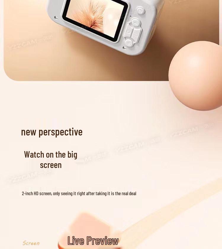 HD Children's Mini Camera: Foldable Toy for Photos & Recording