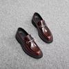 Spring Men's Formal Business Leather Shoes Men's Round Head British Patent Leather Glossy Men's Shoes Genuine Leather Casual Leather Shoes Men's Trend