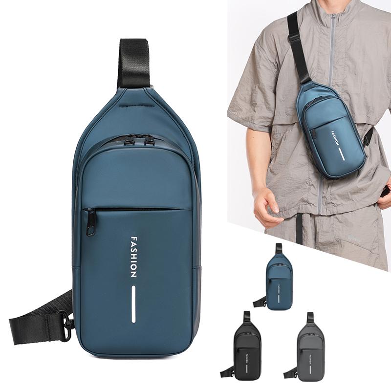 

Waterproof Chest Bag Men s Crossbody Bag Sports Multifunctional Wear-Resistant Shoulder Bag чорний
