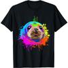 Splash Art Sea Lions Gift Animal Seal Lover T-Shirt