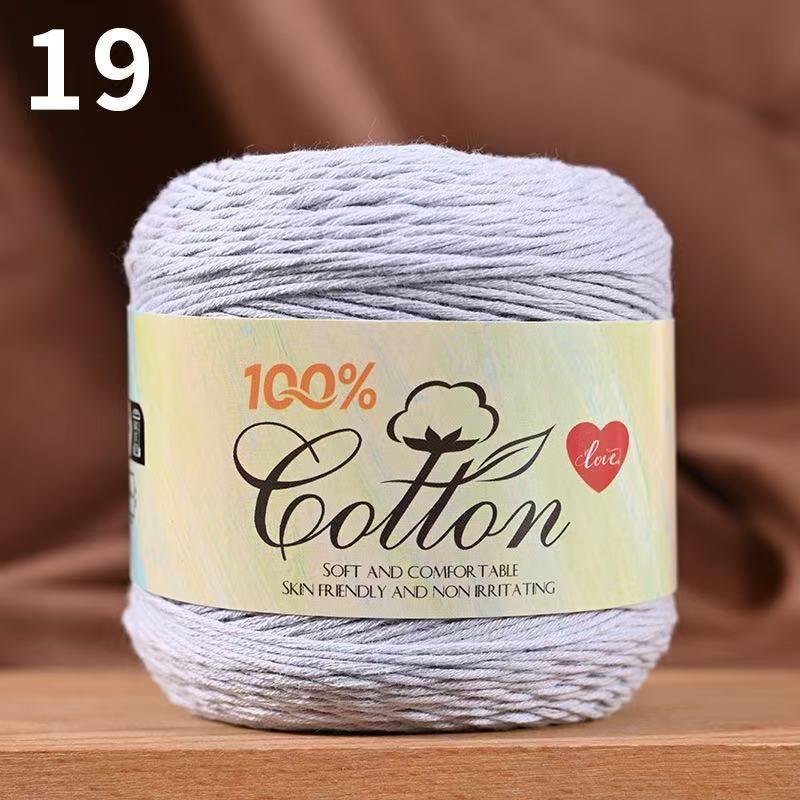 75g Medium Cotton Yarn Cake for Baby Sweater & Crochet Hat - Skin-friendly, Hand-knitted