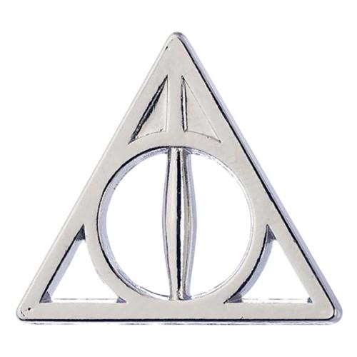 Harry Potter Unisex Silver Deathly Hallows Badge In - Image 3