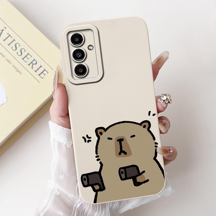 For Samsung Galaxy M52 M54 M55 5G Case Cute Avocado Soft Silicone Back Cover For Samsung F54 5G Phone Cover M 54 SM-M546B Fundas