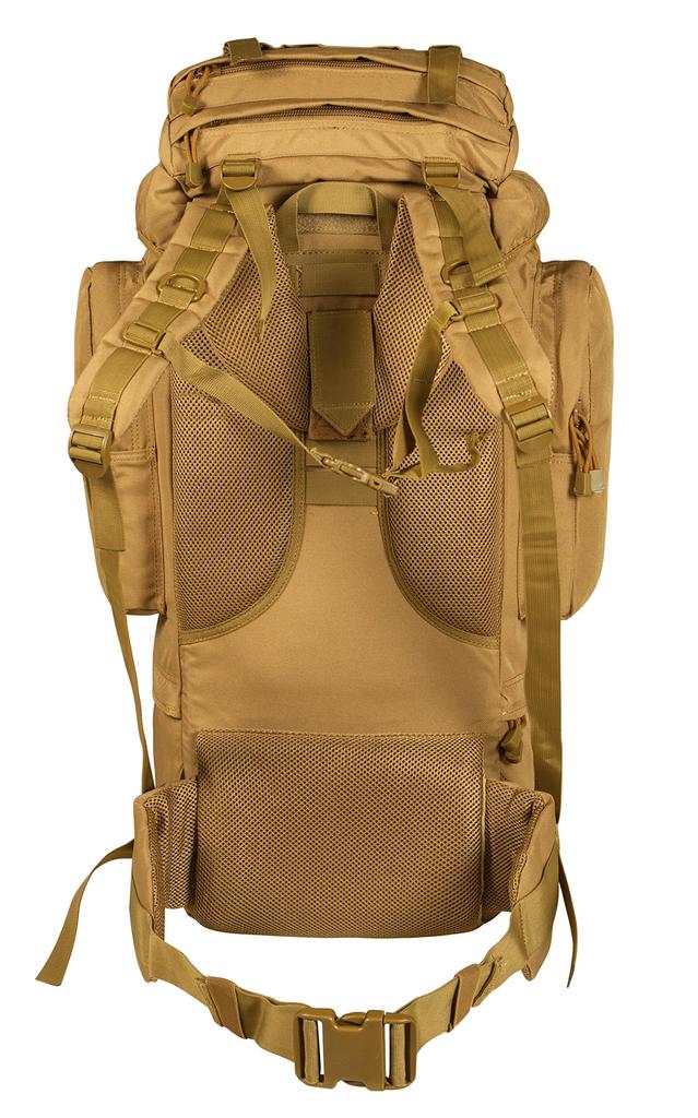 Backpack 65L Large Capacity with Rain Cover Multifunctional Outdoor Rucksack Debag Khaki [Cybotron]