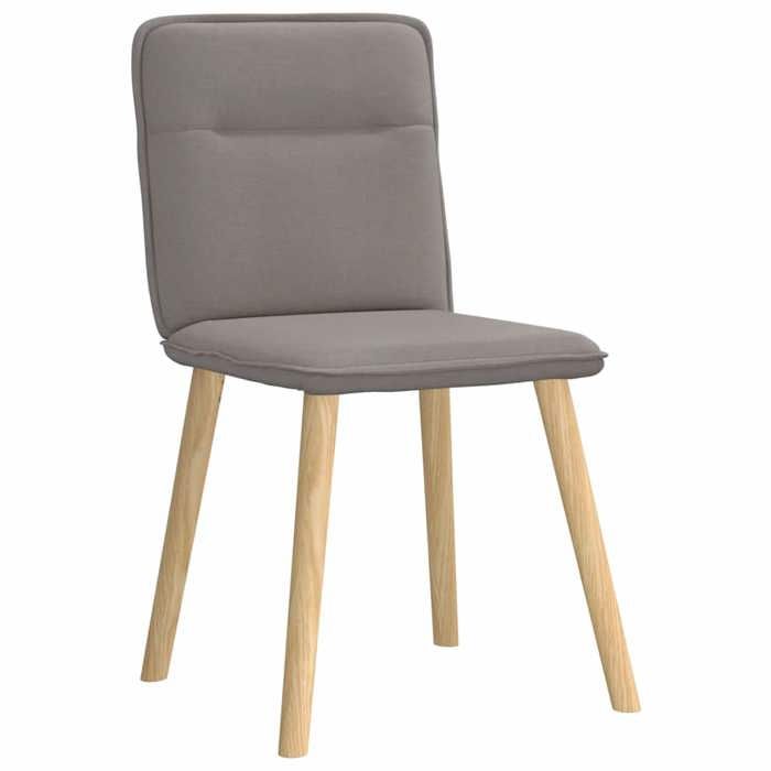 VidaXL Dining Chairs Set of 4 Taupe Fabric, Chair, Living Room Chair, Accent Chair, Kitchen Chair, Dining Room Seat 3315326