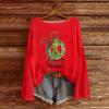 Women's Fashion Round Neck Long Sleeve Pullover Faux Sweater Knitted Pullover Top