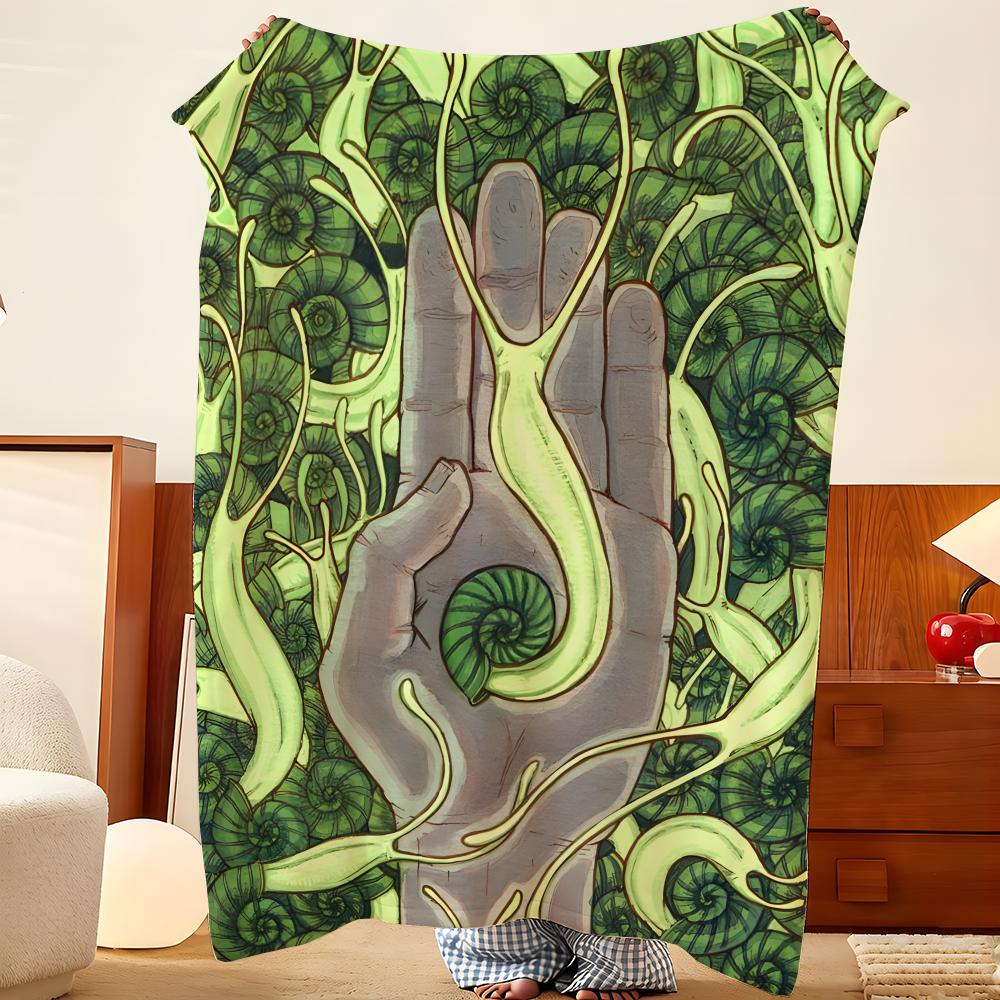 Anime M-Mushishi Throw Flannel Throw Blanket, Lightweight Cozy, Durable Washable Cute Cool