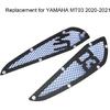 KIMISS 2PCS Motorcycle Fuel Air Intake Trim, Aluminum Gas Side Frame Trim Cover Replacement for MT03 2020‑2021(Blue)