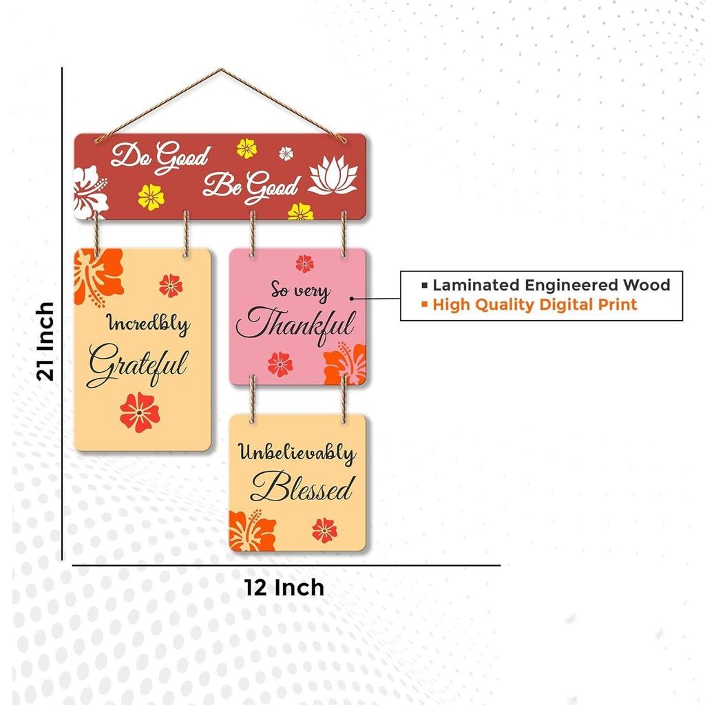 Do Good Be Quotes Decorative Wood Wall Hanger For Livingroom, Bedroom | Home Decor | Office | Gift Item | Artworks Decoration