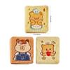 Soft Plush Card Storage Book Cute Capybaras Butter Bear Mini Photo Album 3Inch Picture Photocard Binder Card Sleeves