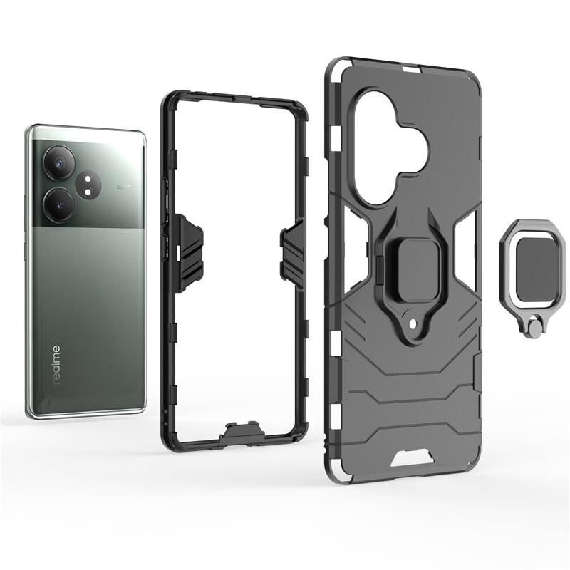 For Realme GT 6T Case Realme GT 6 6T Cover Ring Holder Bumper Shield Protective Back Phone Cases On Realme GT Neo6 SE Funda