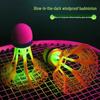 LED Glowing Windproof Durable Nylon Badminton Ball for Night Play