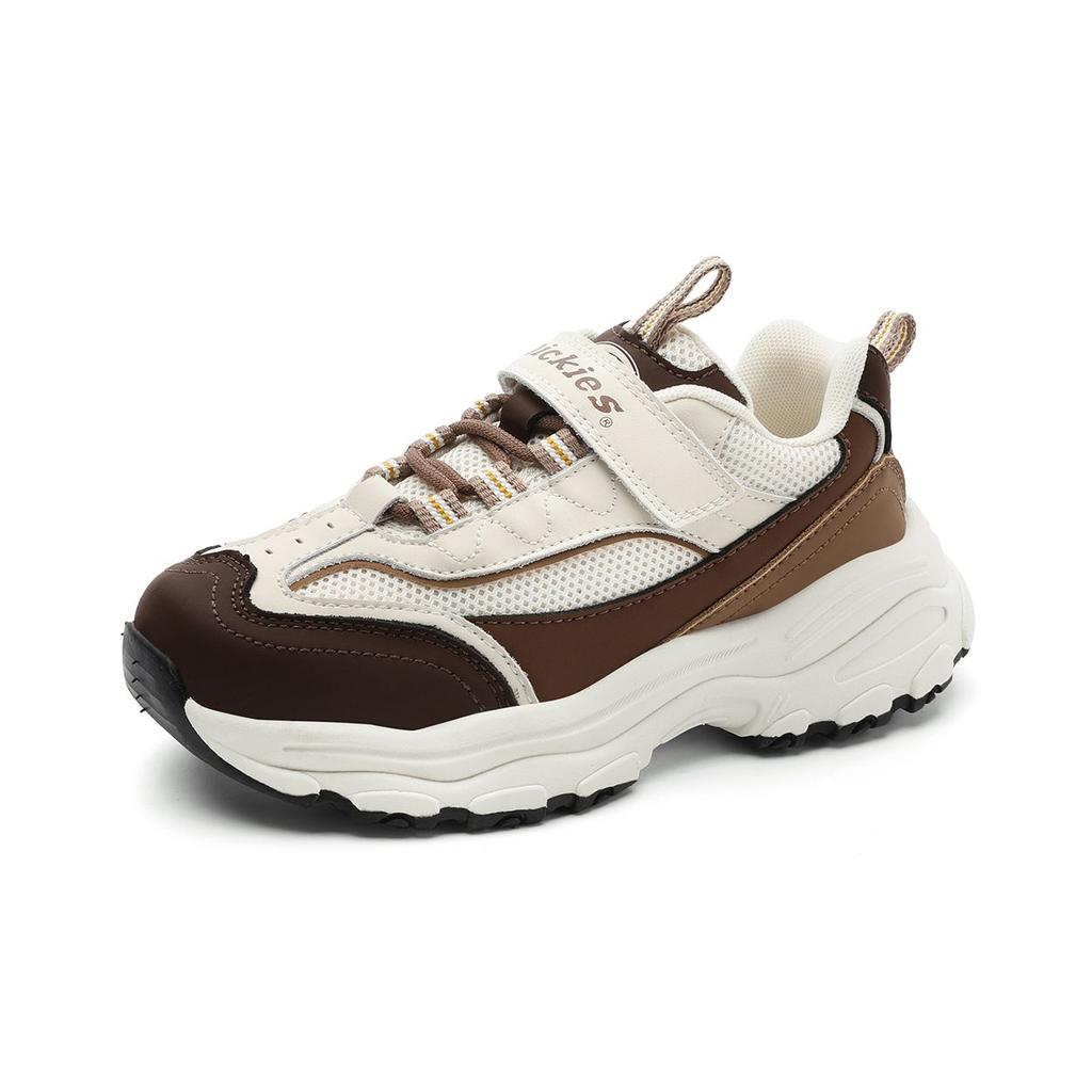 Dickies Comfortable Trendy Versatile Thick Sole Durable Casual Sports Low Top Running Shoes Kids sneakers White Brown 241C50LXS28A