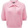 ONLY Women's Button Polo Short Sleeve Knit Top