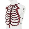 Scheletro di Plastica Realistico Costume Accessori Per Feste di Halloween e Spettacoli Teatrali Con Design Dettagliato
