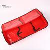 Christmas Wrapping Paper Storage Bag Durable Soft PE Woven Fabric Gift Wrap Storage Pouch with Flexible Partitions and Pockets