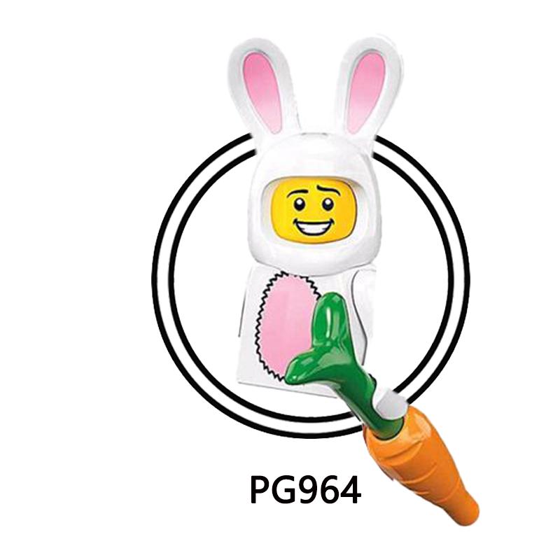 

PG962 - PG965 Мультфильм Аниме Животное Кролик Банан Пингвин Строительные блоки Кирпичики Фигурки Персонажей Детские Игрушки