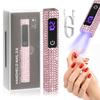 Portable Handheld Mini Nail Lamp For Gel Polish Quick Dry Flashlight Pen USB Nail Dryer Machine UV LED Nail Lamp With Diamond