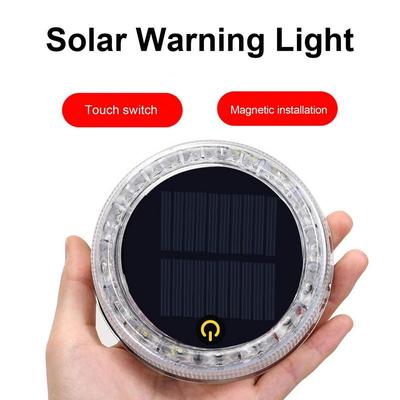 Auto Solární Výstražné Světlo Více Režimů Dotykové Ovládání Citlivá Blikající Světla Magnetické Světlo Snímání Auto Příslušenství Pro Nákladní Auta SUV