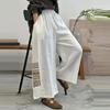 And Thin Womens Summer Cotton Linen Cropped Wide Leg Pants With Embroidered Artistic Retro Embroidery Ethnic Style Loose Casual Pants For Women