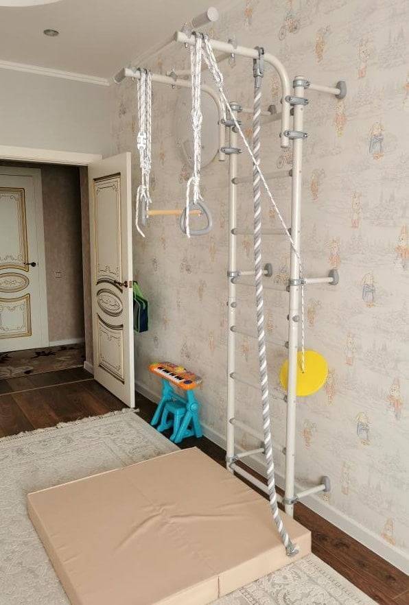 gymnastic mat Comet 100x100x10 two-piece - beige