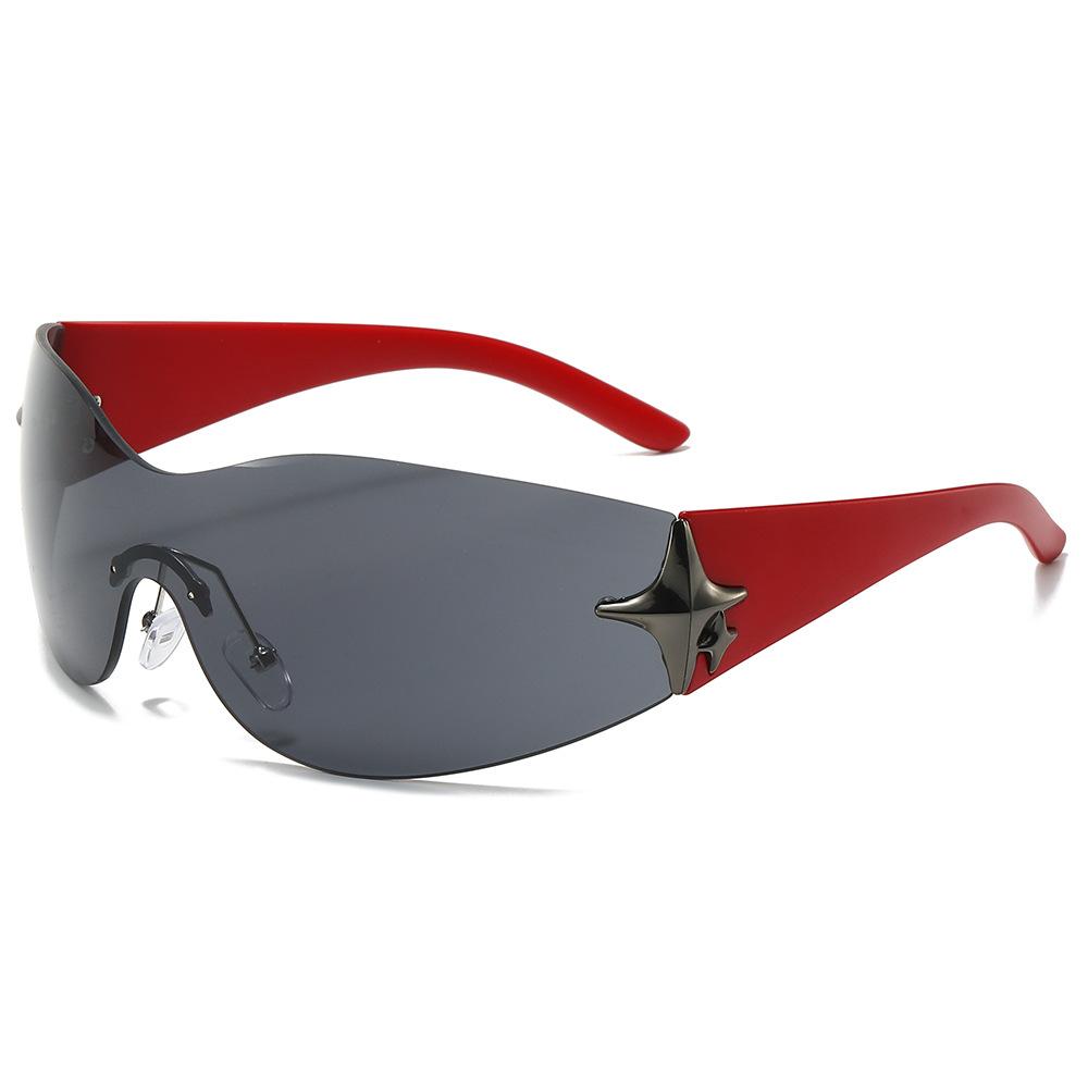NWOGLSS T1128 Trending UV400 Custom Star Decoration Women Y2K Sunglass