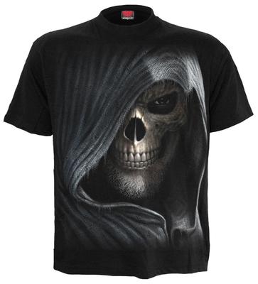 SPIRAL DIRECT DARKNESS T-shirt Goth Rock Metal Skull Wings Dark Tees