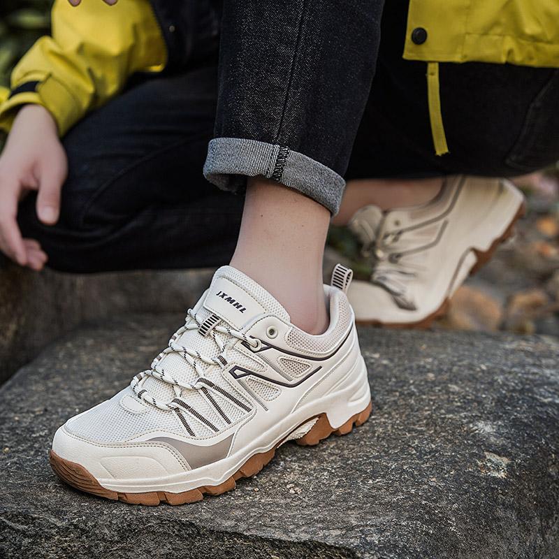 Outdoor Hiking Shoes Men Anti-slip Low-top Outdoor Sports Shoes Men Thick-soled Wear-resistant Soft Breathable Casual Shoes Men