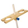 2 Hole Funnel Stand Laboratory Accessory Adjustable Height Wooden Funnel Rack