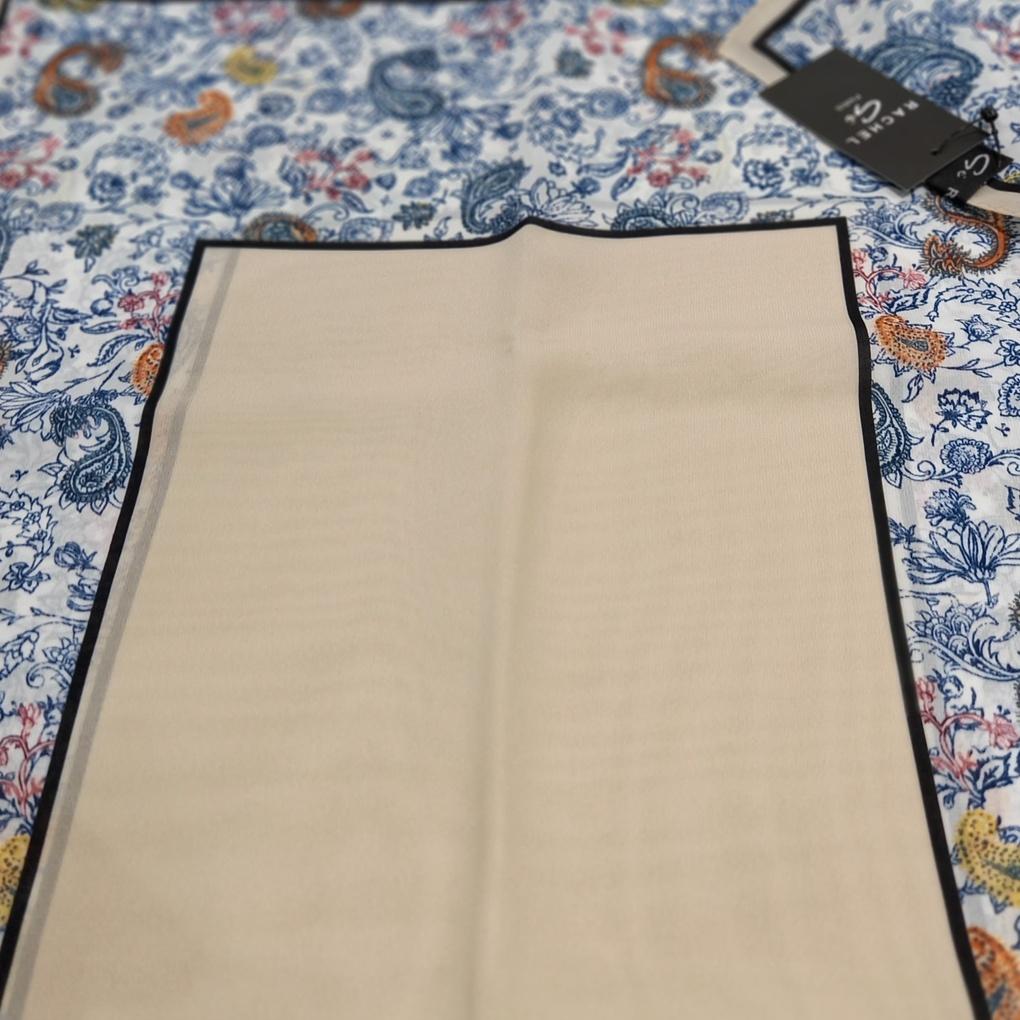 Mcode Raschel Mixed Pattern Solid Color Chiffon Poly Spring Scarf