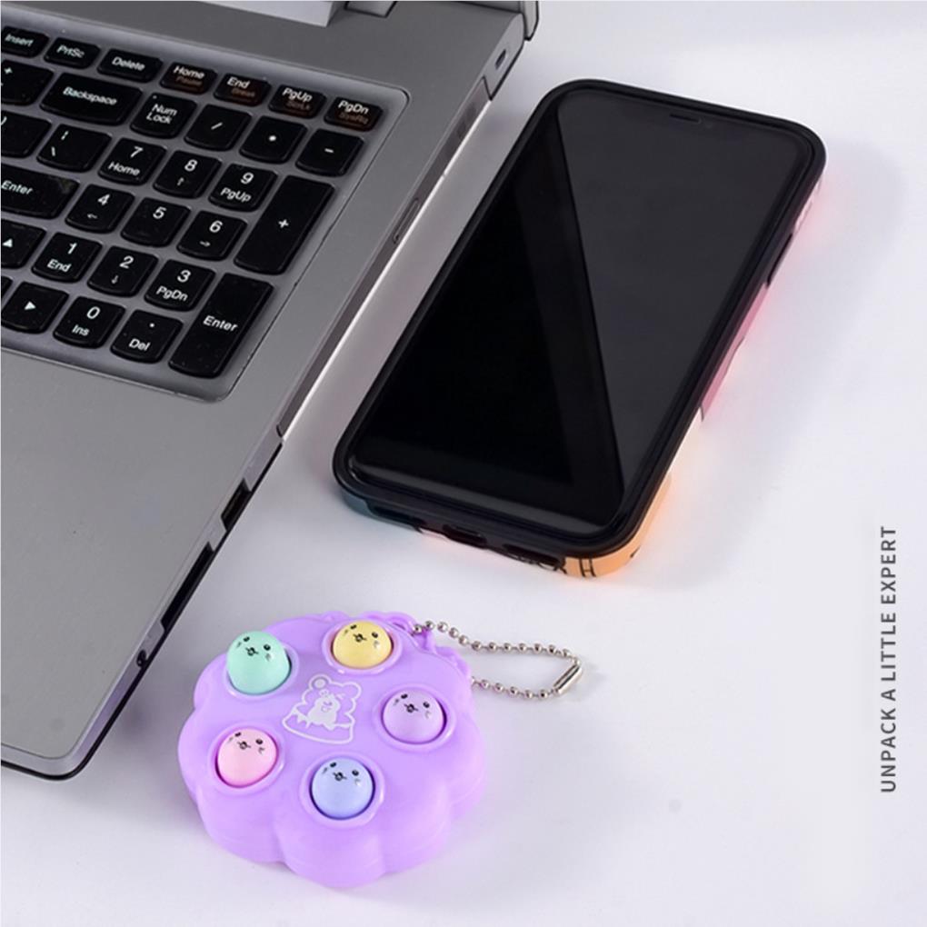 Hamster Decompression Toy Keychain Adults Children Interesting Playing Prop Pressure Reducing Toy Keyholder Keyring Plaything