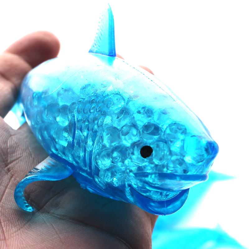 1Pcs Stretchy Stress Squish Ball  Shark Stress Balls Dolphin Squeeze Ball Sea Animal Decompression Toys For Kids Adults