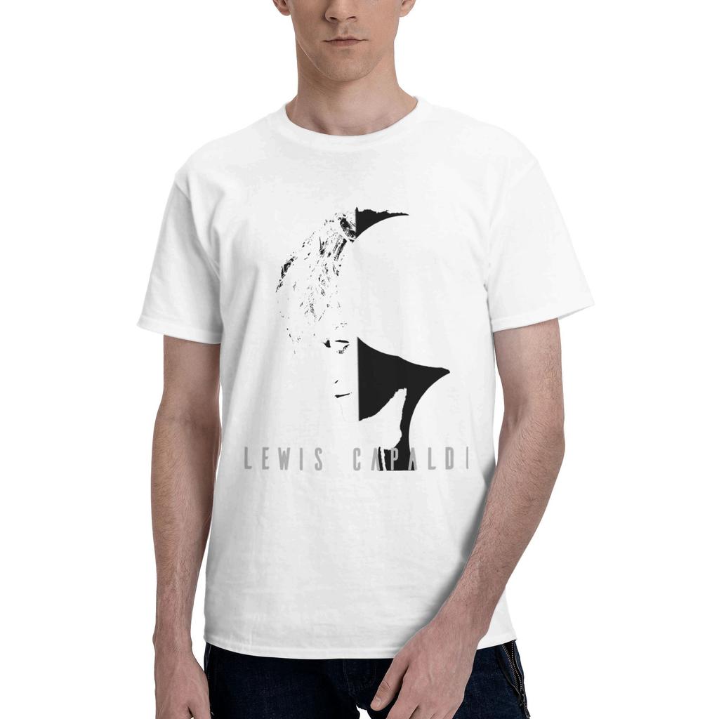 Custom LLewis CCapaldis T Shirts Men Pure Cotton Tee Tops SingerSongwriter Tshirts ShortSleeve Casual Tshirt Clothes