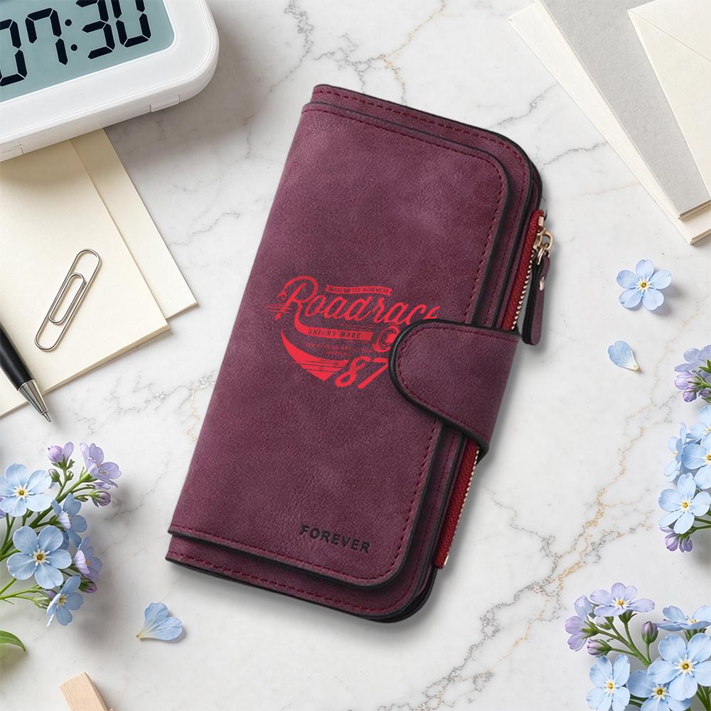 Men's Fashion Long Wallet PU Leather Multi Card Holders Coin Purse