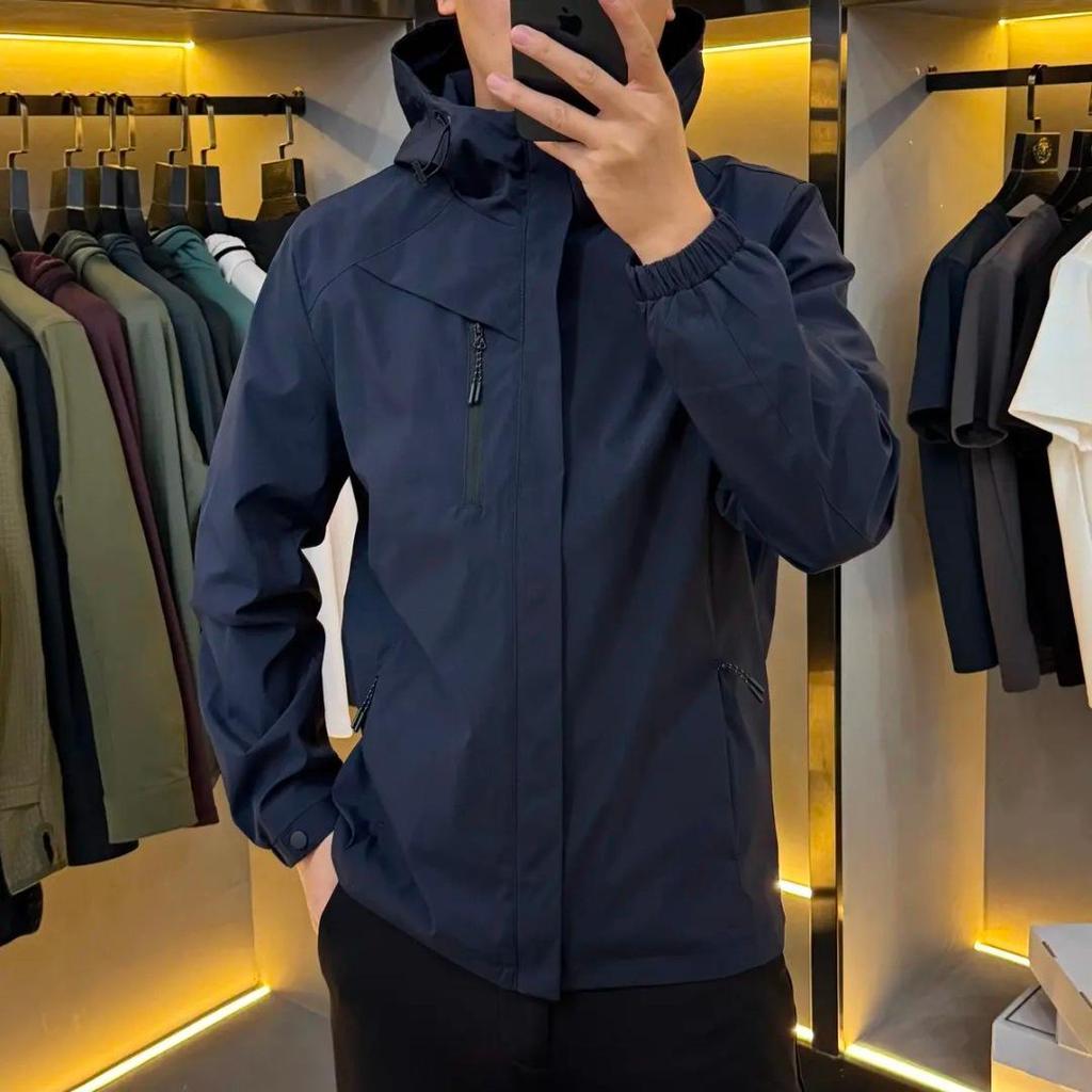Men's Luxury Hooded Cotton-Padded Jacket: Autumn/Winter European Outdoor Business Casual Style